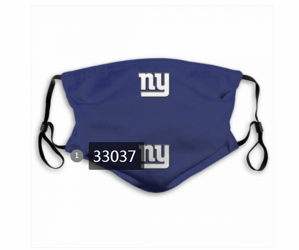 New 2021 NFL New York Giants #68 Dust mask with filter
